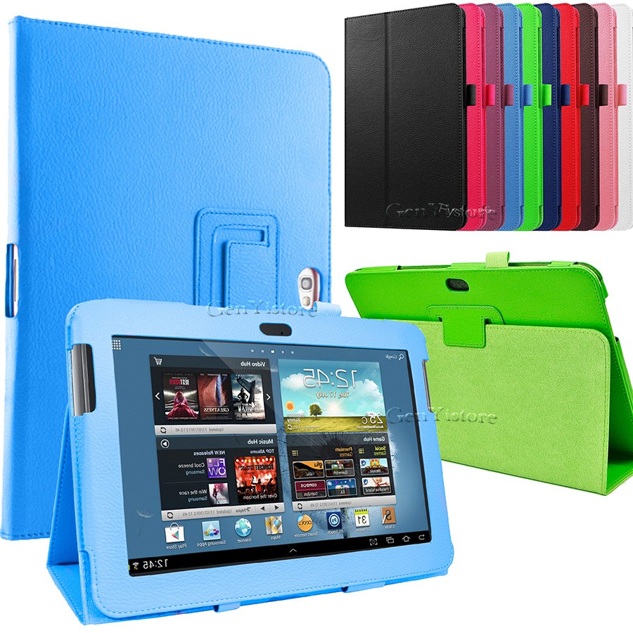 Bao da máy tính bảng nhiều màu dạng gập thời trang cho Samsung Galaxy Note 10.1 GT-N8000 N8010
