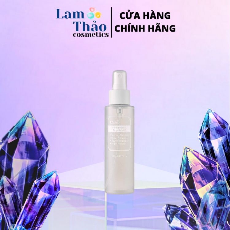 Xịt Khoáng Dưỡng Ẩm Làm Dịu Da Klairs Fundamental Ampule Mist 125ml