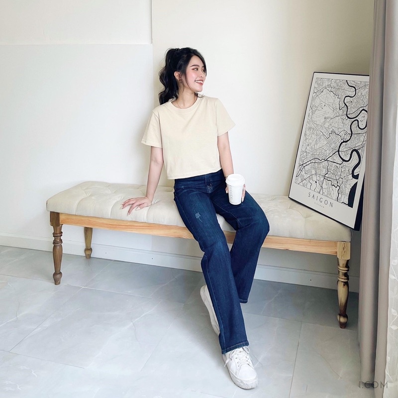 Quần Jean Quần Bò Culottes Ống Rộng Dáng Dài Xuất Xịn [ẢNH THẬT 100%]