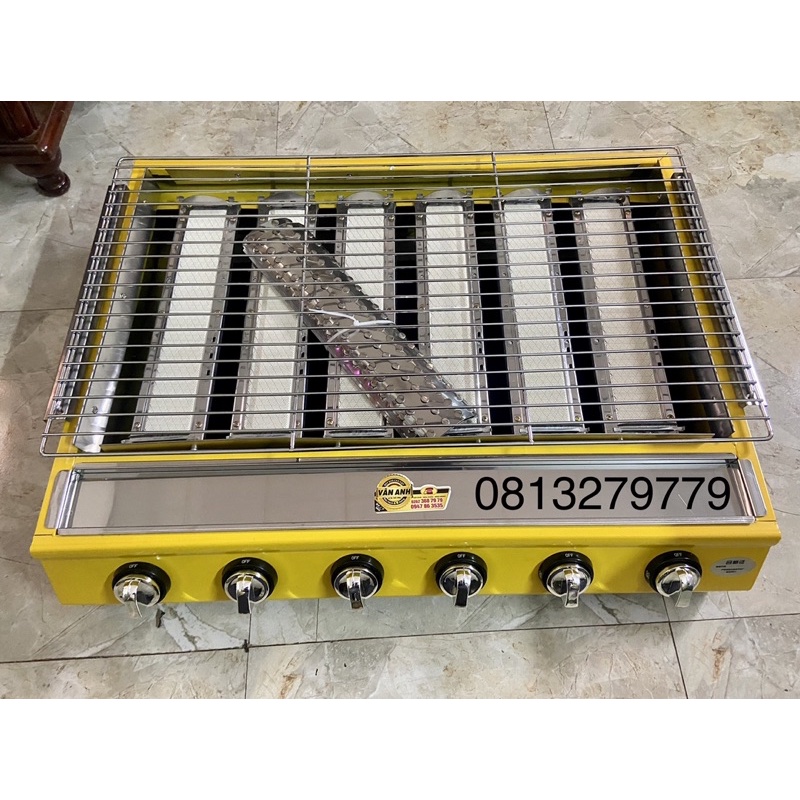 Bếp Nướng BBQ 6 họng dài ( loại đặc biệt )
