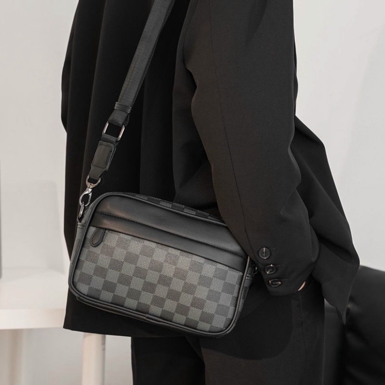 Túi Đeo Chéo Nam Nữ Caro Classic Kèm Ảnh Thật KSS01