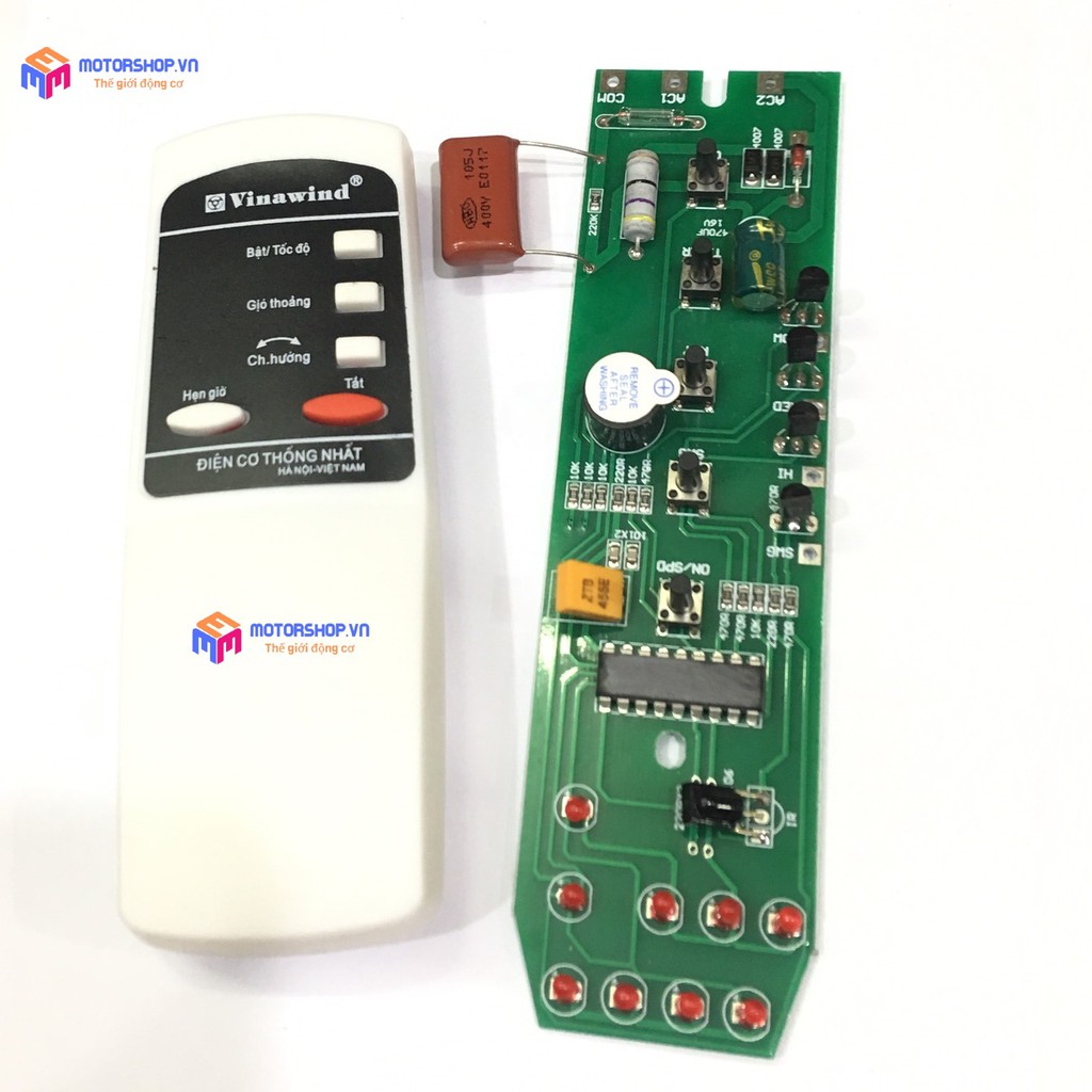 MTS Bộ Mạch Điều Khiển Từ Xa Quạt Cây Vinawind Kèm Remote