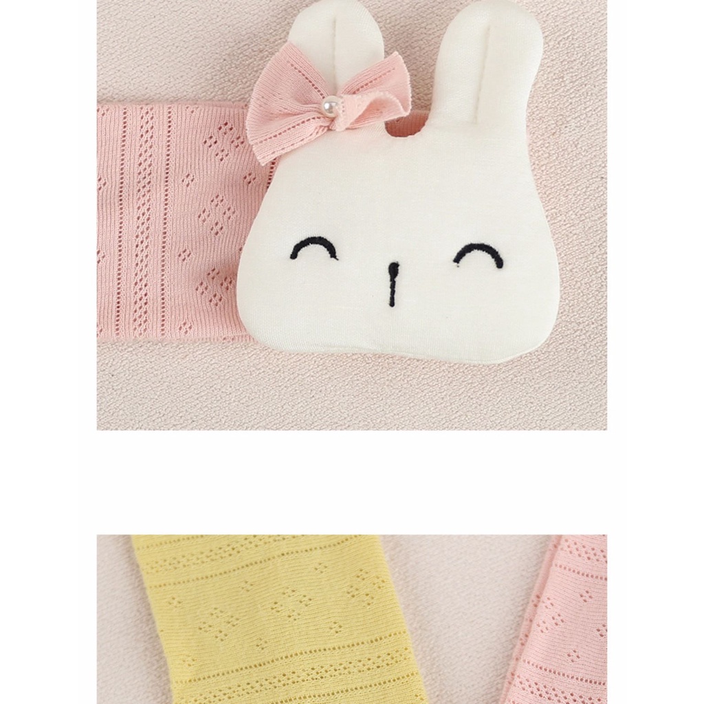 Băng đô  Hình thỏ hai màu trắng hồng