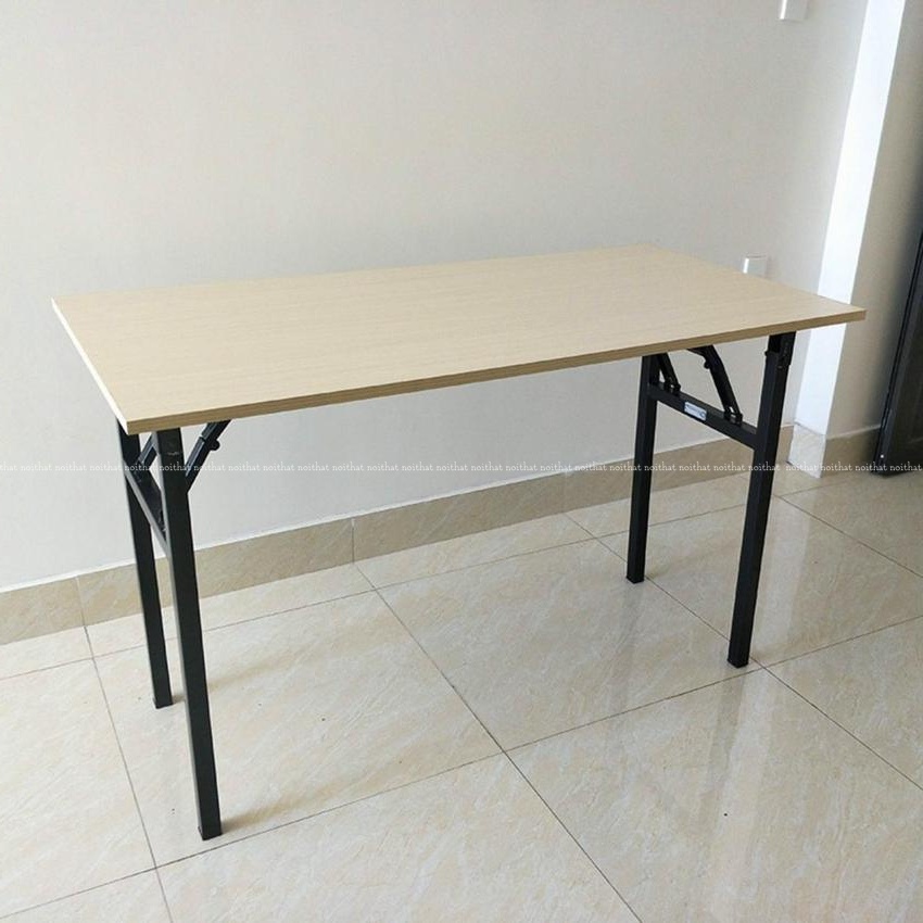 Bàn làm việc gấp gọn 𝐁𝐆𝟎𝟑 bàn văn phòng gỗ chân sắt sơn tĩnh điện, tháo lắp đơn giản