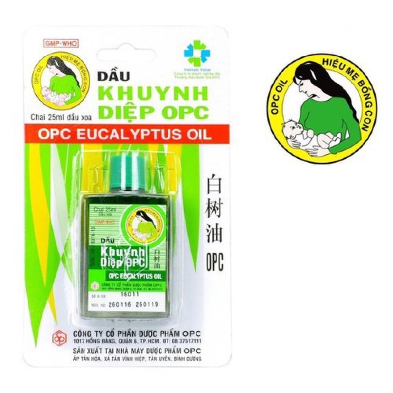 Dầu Khuynh Diệp  OPC nhãn hiệu Mẹ Bồng Con