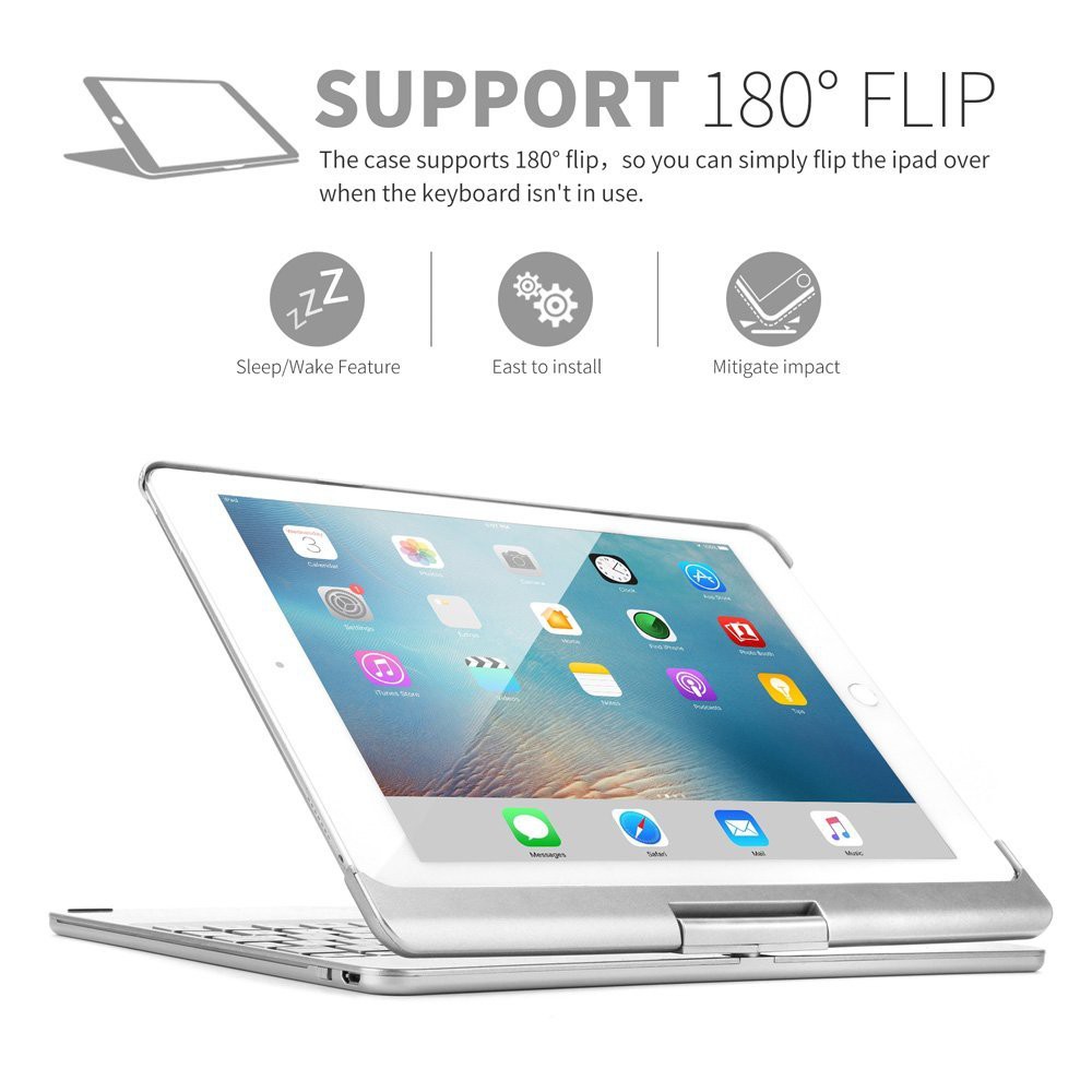 Bàn phím Bluetooth F180 for iPad Air, iPad Air 2, iPad Pro 9.7, New iPad 2017 - H_Shop_VN