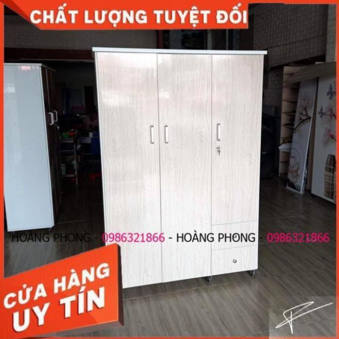 Tủ quần áo 3 cánh vân gỗ tủ nhựa đài loan Cao Cấp chính hãng miễn phí giao hàng tận nơi HCM Bảo hành 2 năm tại nhà