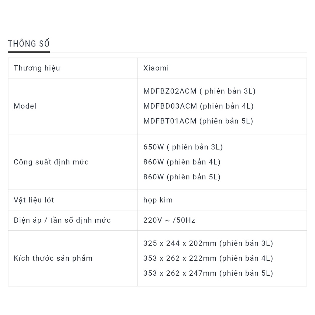 Nồi Cơm Điện Đa Năng Xiaomi Mijia C1 3L/4L Với 8 Chức Năng Nấu Nướng, Chống Dính Dễ Lau Chùi