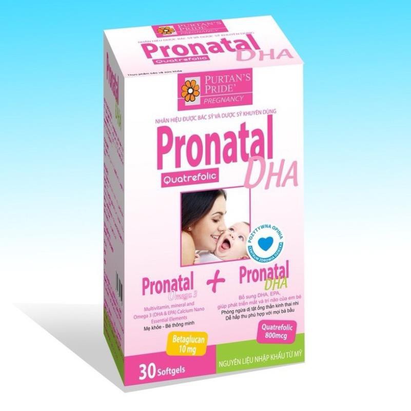 Pronatal DHA bổ sung vitamin khoáng chất cho mẹ bầu