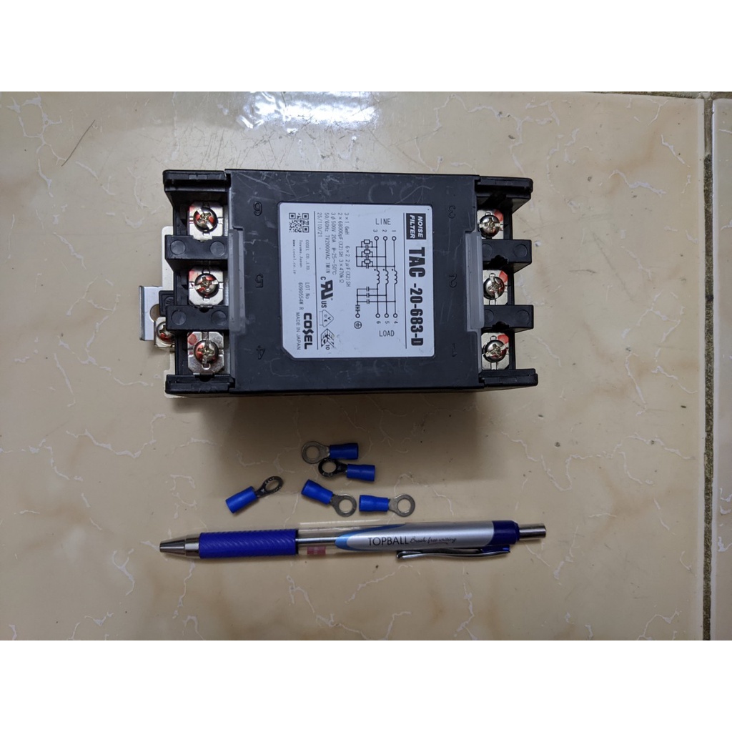 Lọc nguồn emi Cosel 3 phase Nhật tháo tủ loại 10A, 20A, 30A size lớn