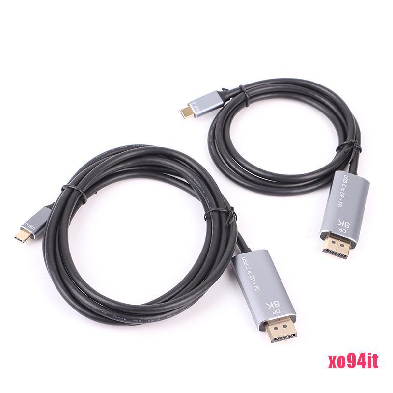 USB C to DisplayPort 1.4 8K Cable USB-C PD 8K@60Hz Thunderbolt 3 to Displa