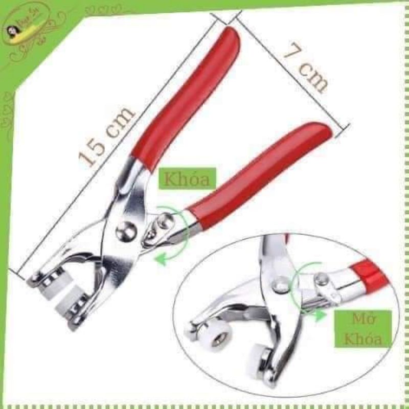 KÌM BẤM CÚC KHUY ÁO ĐA NĂNG KÈM CÚC