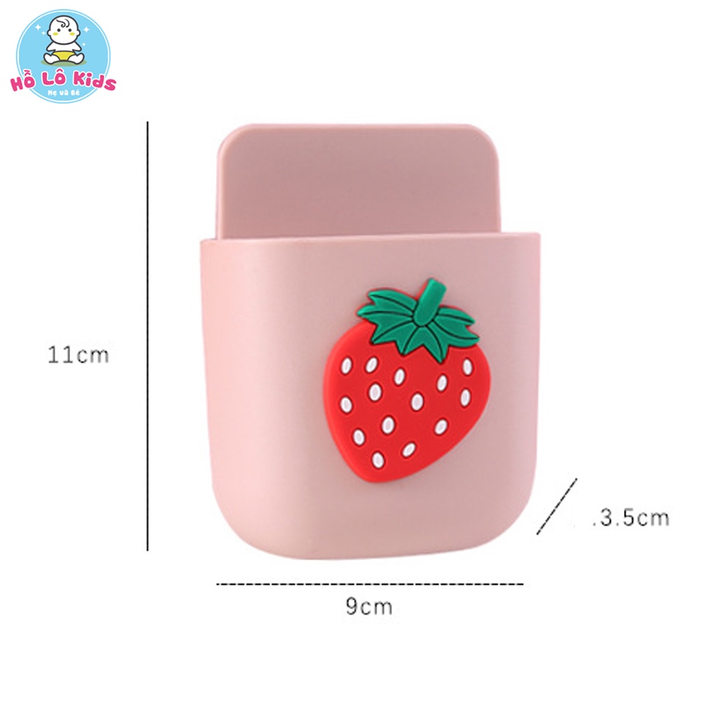 Hộp dán tường đựng điều khiển tivi, điều hòa, điện thoại có lỗ cắm sạc treo tường tiện lợi Hồ Lô Kids