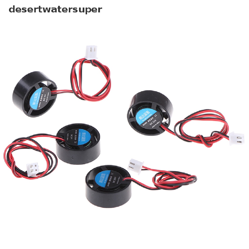 DSVN 25.5x10mm 5V 9V 12V 24V Round Mini Cooling Fan for LED Lamps Computer Radiator .