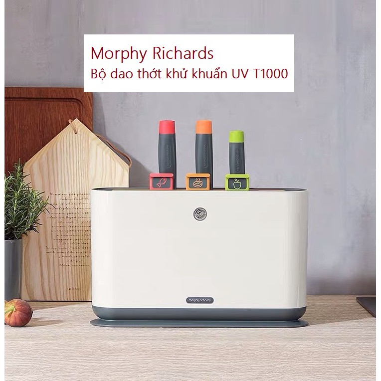 Morphy Richards - Bộ dao thớt và hộp khử khuẩn UV Mr1000