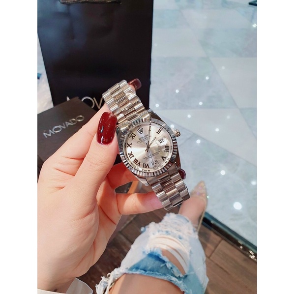 Đồng hồ Rolex nam viền trơn thời trang