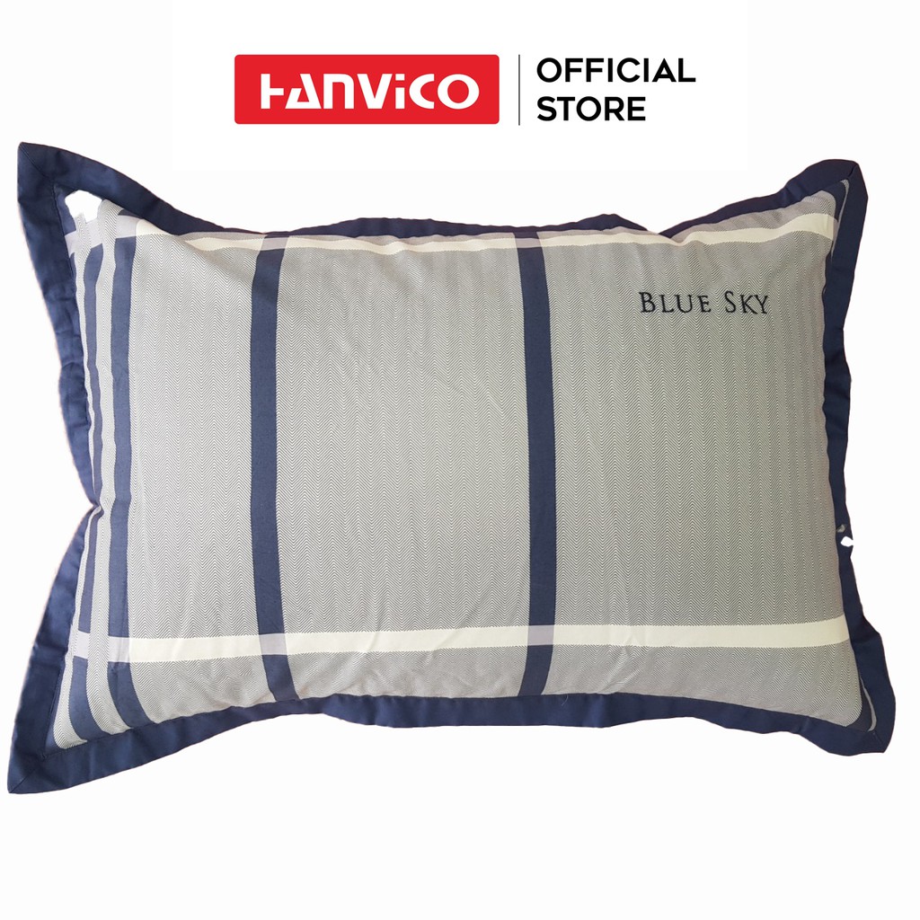 Đôi vỏ gối Hanvico 100% cotton cao cấp ( nhiều màu lựa chọn )