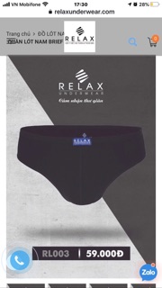 Quần lót nam Relax underwear