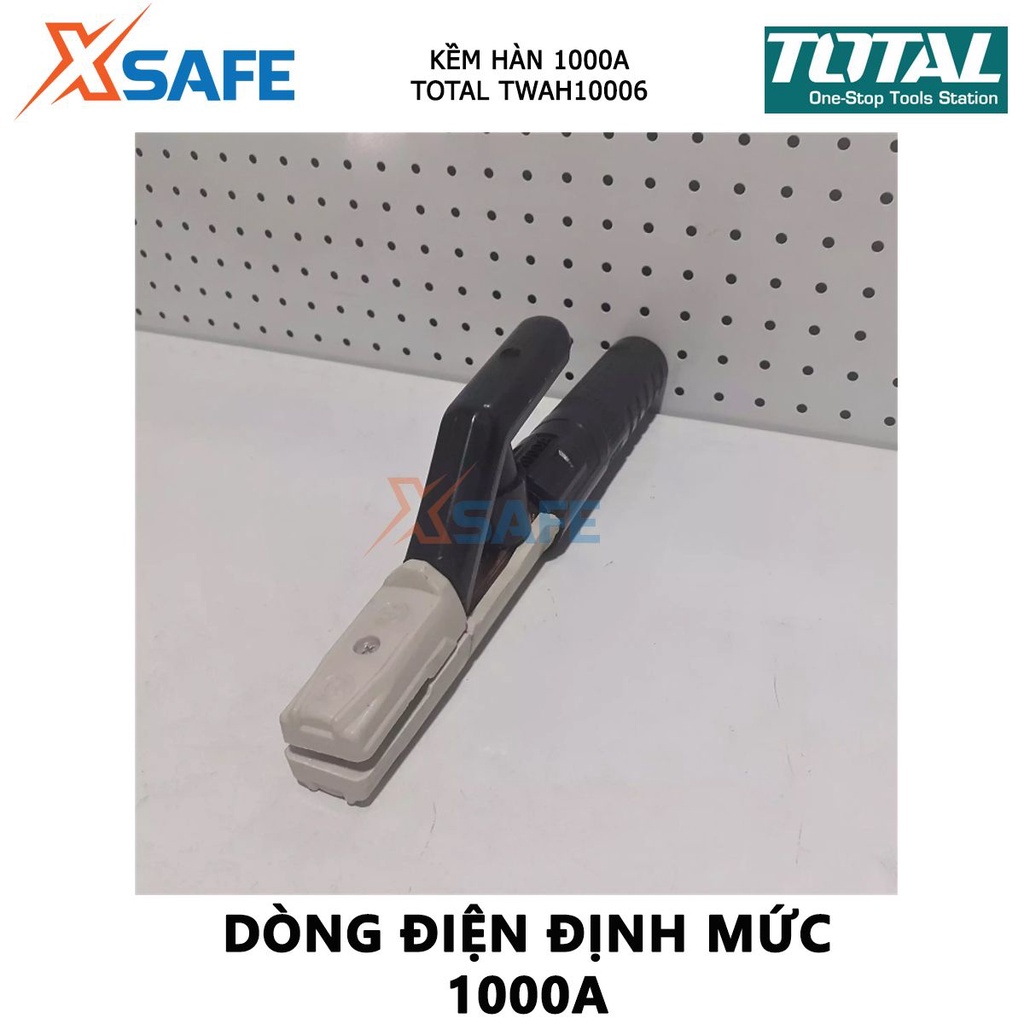 Kìm hàn TOTAL TWAH10006 Kềm hàn 800A, Điện thế 220-240V, 30/T kẹp mũi hàn trong sửa chữa, lắp ráp cơ khí