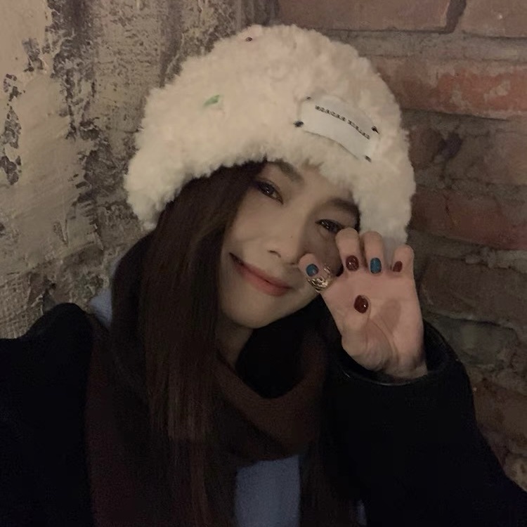 Mũ xô MG STUDIO sang trọng phối nút 2 màu dễ thương