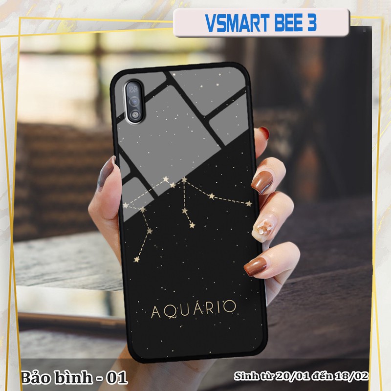 Ốp lưng kính 3D Vsmart Bee 3 -cung hoàng đạo