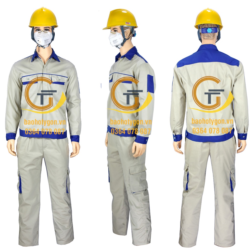 Bộ quần áo bảo hộ phối màu - 01
