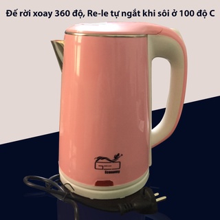 Ấm Đun Nước Siêu Tốc 2,2L GEO-ST2211 1500W - Ấm Đun Nước Siêu Tốc Lõi Inox 2 Lớp An Toàn - Đun Siêu Nhanh
