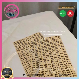 Tem Số Dán Nắp Chai Sơn , Phân Loại Thứ Tự , Màu Sắc