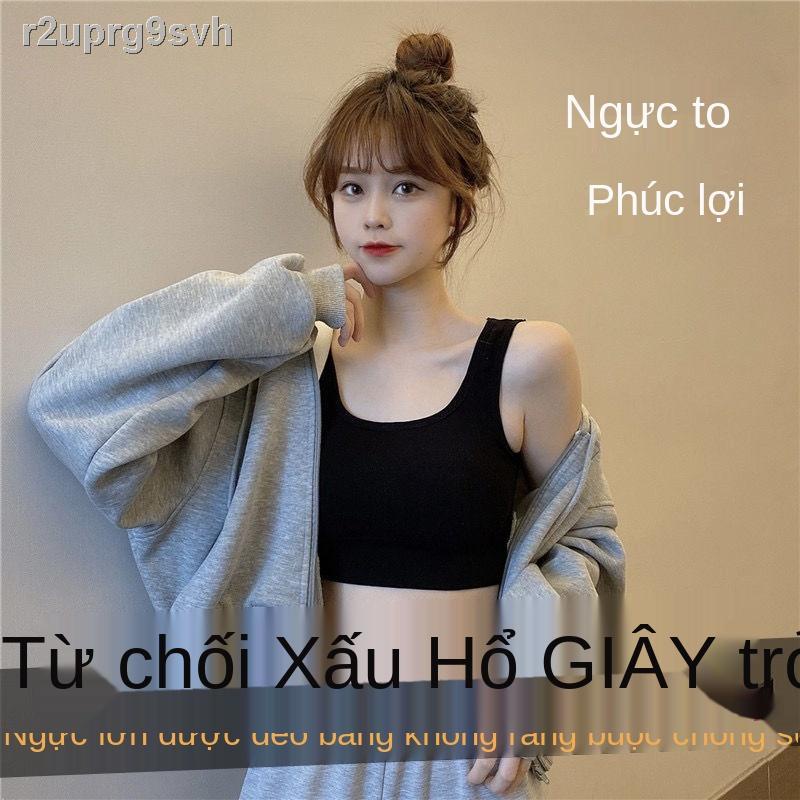 Ngực to cho thấy nhỏ LES vô hình áo lót corset nữ sinh thể thao siêu phẳng quấn COS quần học trung ống vest