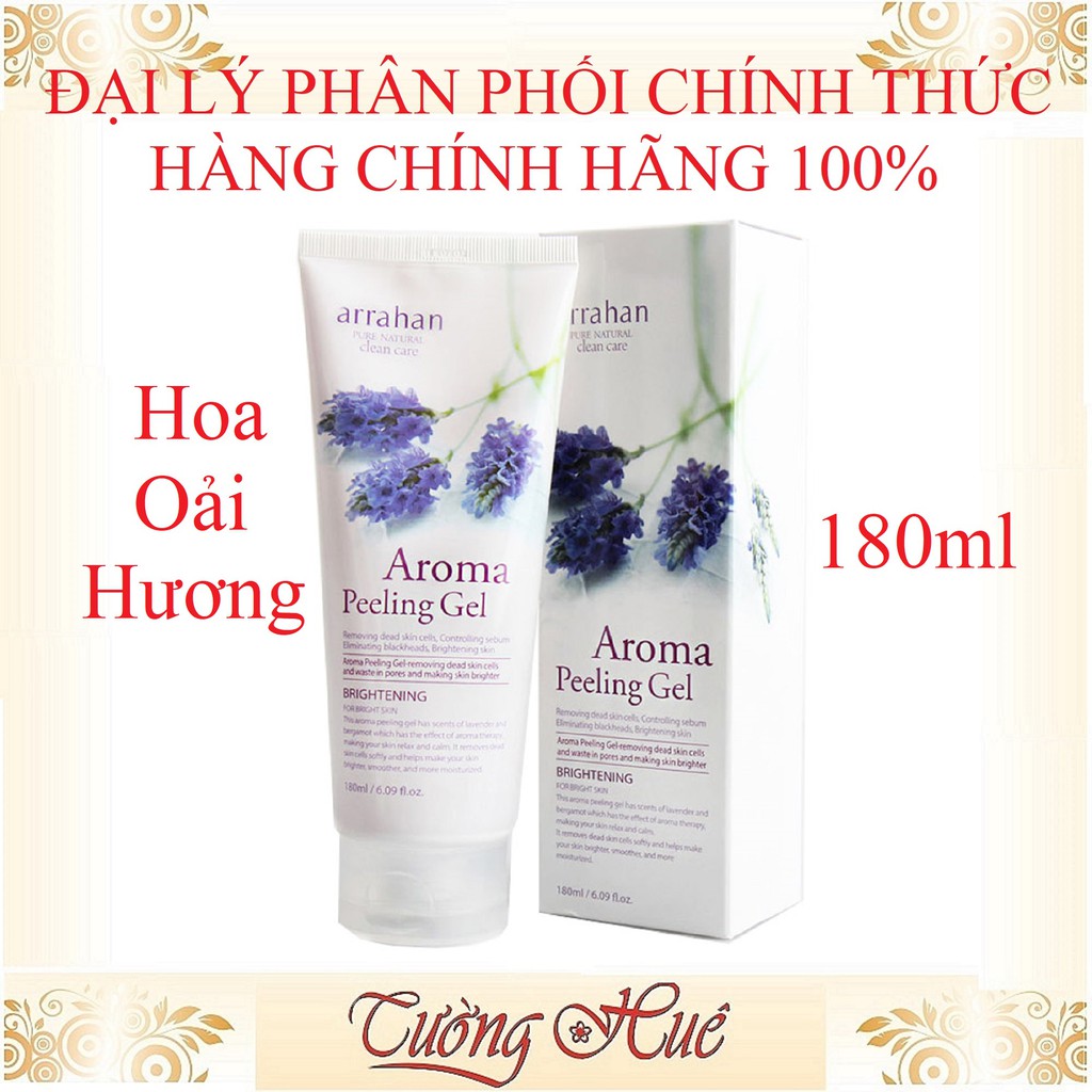 Gel Tẩy Da Chết Arrahan Aroma Peeling Gel - 180ml - Hoa Oải Hương