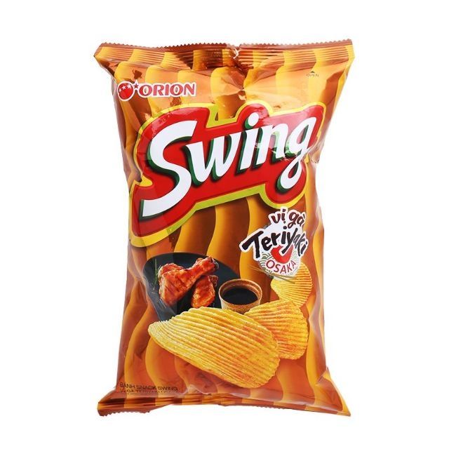 Bánh snack Swing vị gà Teriyali Osaka Orion​ gói 58g