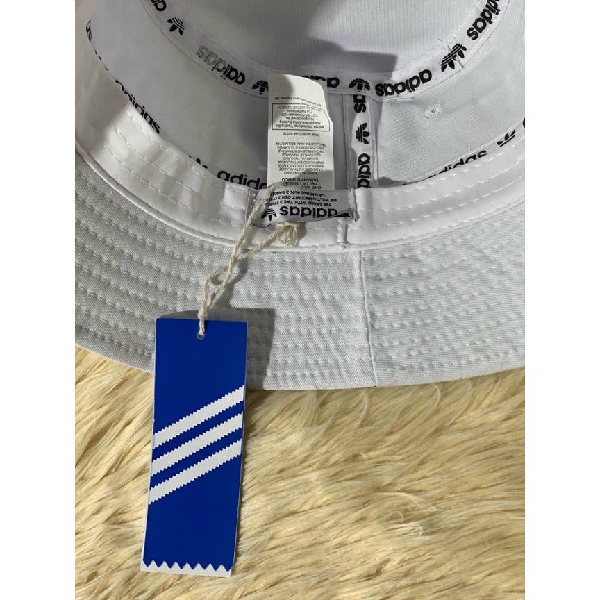 Mũ rộng vành, nón Bucket vành tròn Adidas vải Kaki dày chuẩn thời trang cá tính