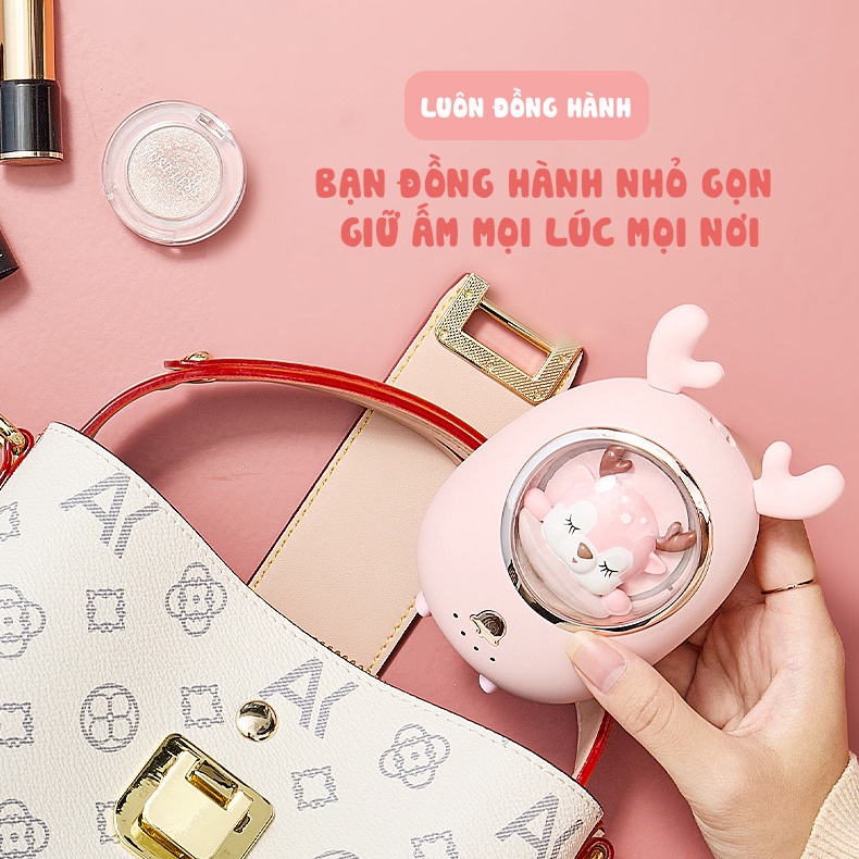 Máy sưởi ấm mini cầm tay kiêm sạc dự phòng Star Pet (quà tặng dễ thương)