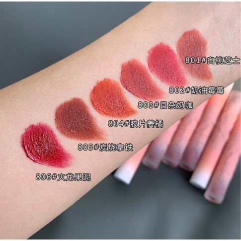 Son kem lỳ CVZ nơ hồng Matte Powder Mist Lip Mud