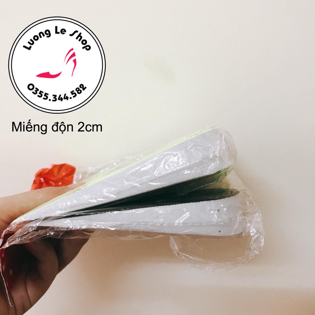 Miếng độn đế giày cao 2cm giúp tăng chiều cao nhưng không bị lộ
