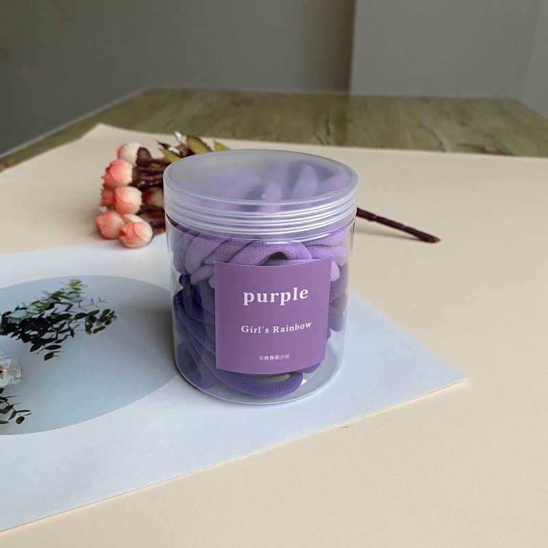 Hộp chun buộc tóc co dãn, dễ thương thời trang