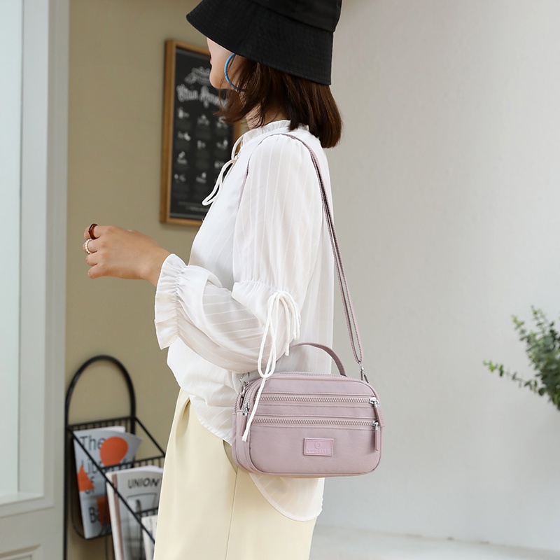 Túi Xách Vải Nylon Đeo Vai Nhiều Ngăn Phong Cách Mới Dành Cho Nữ