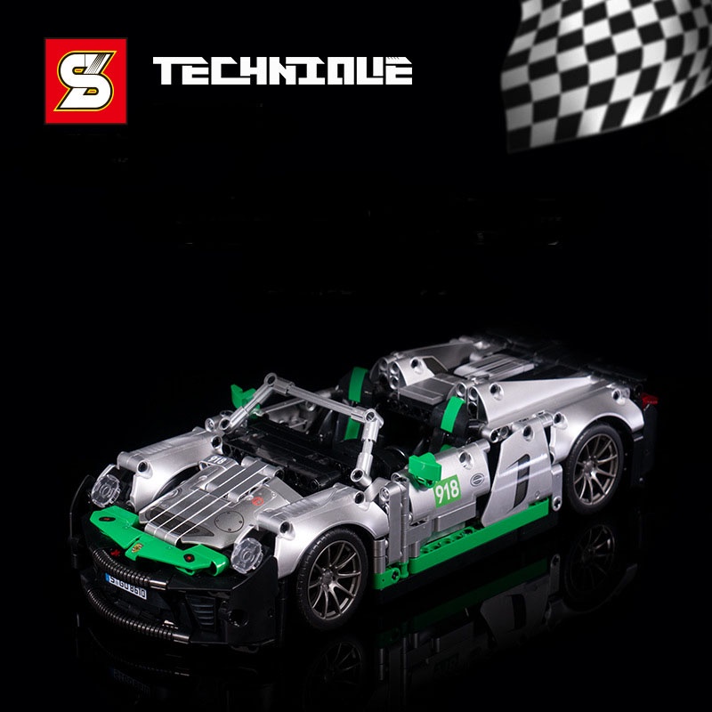 Đồ Chơi Lắp Ráp Kiểu Lego Điều Khiển Từ Xa Mô Hình Siêu Xe Thể Thao Porsche 918 Spyder SY8610 Với 1016 Mảnh Ghép