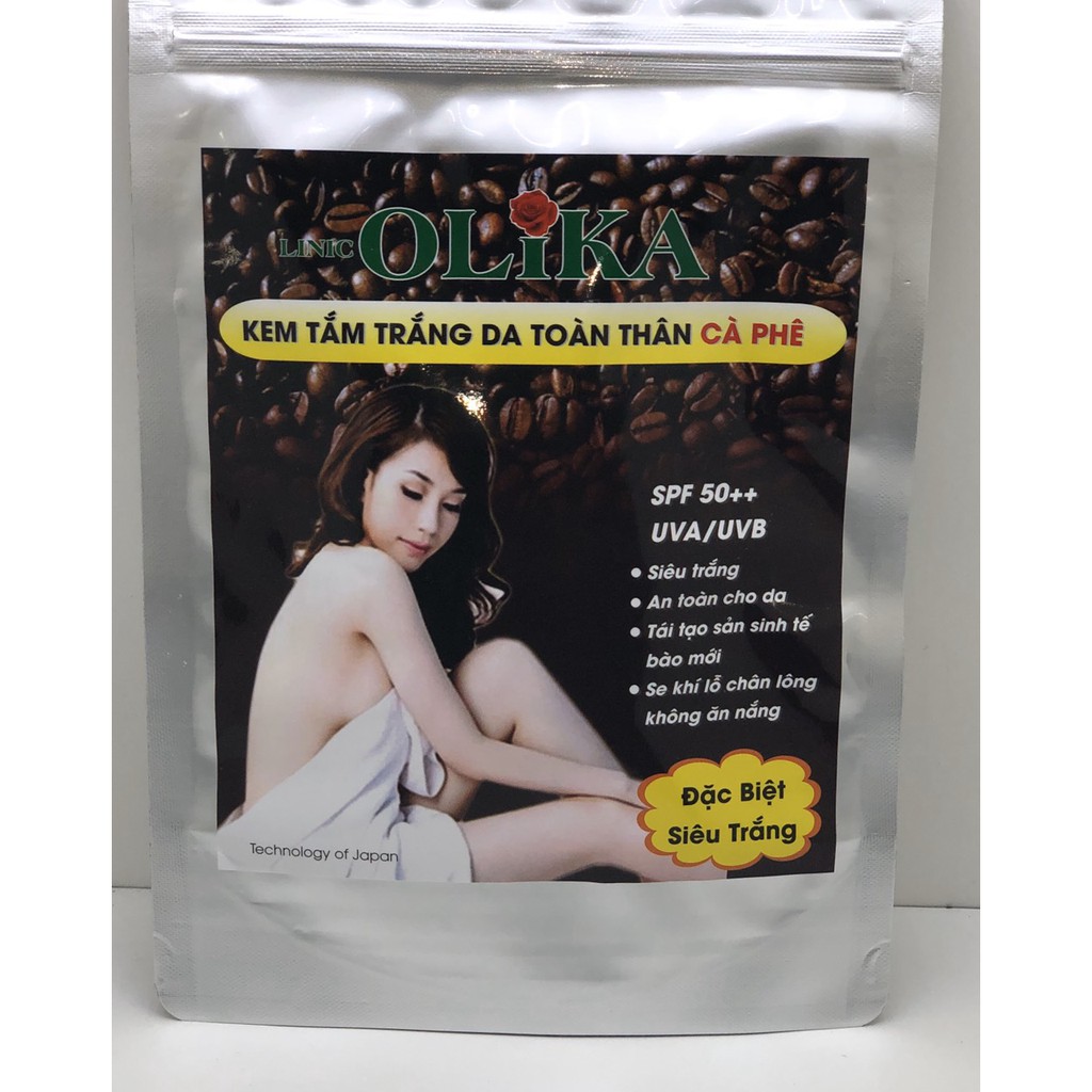 Kem Tắm Trắng Da Toàn Thân Olika Cà Phê 250g