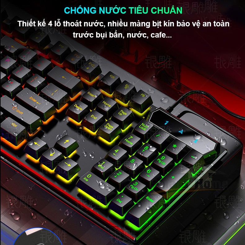 Bàn Phím Máy Tính V4-V5 Pro , Bộ Bàn Phím Chuột LDK V4-V5 Pro Có Dây / Đèn LED Gaming / Thiết Kế Chất Liệu ABS Cao Cấp