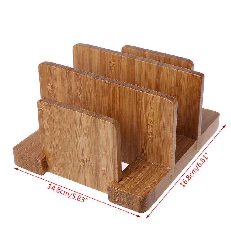 Giá Đỡ Thớt / Nắp Nồi Bằng Tre Tiện Dụng Cho Nhà Bếp