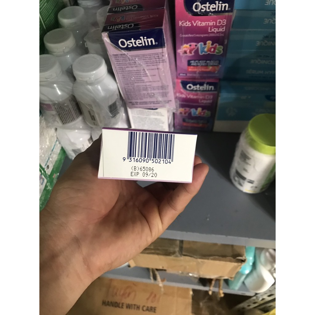 Vitamin D3 liquid kids Ostelin, lọ 20ml, Vitamin D3 cho bé yêu