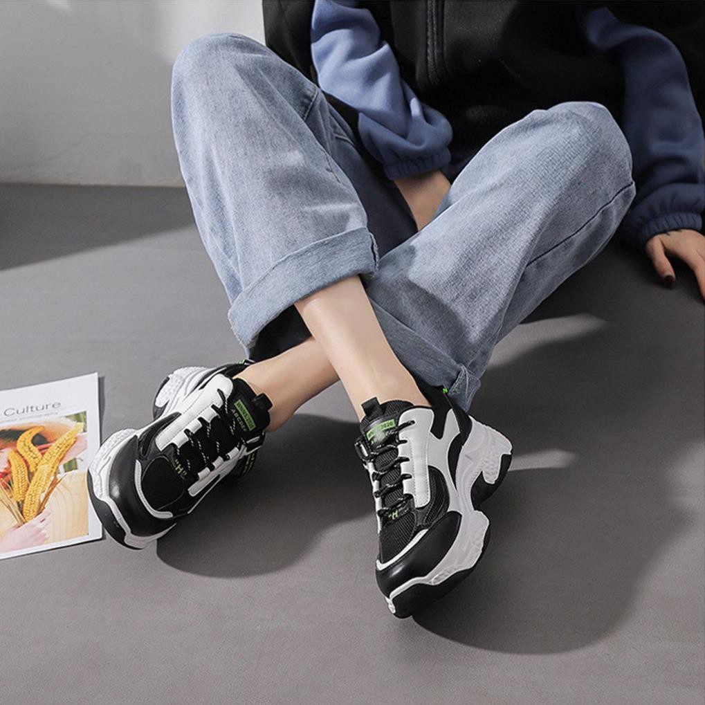 Giày Sneaker Nữ [ FREESHIP ] Giày Thể Thao Nữ Đế Tăng Chiều Cao 3-5 cm Phong Cách Siêu Ngầu - G15 free ship | BigBuy360 - bigbuy360.vn