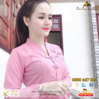 Đồ phật tử mặc đi chùa - Bà Lai Tim  - [Hình Thật 100%]