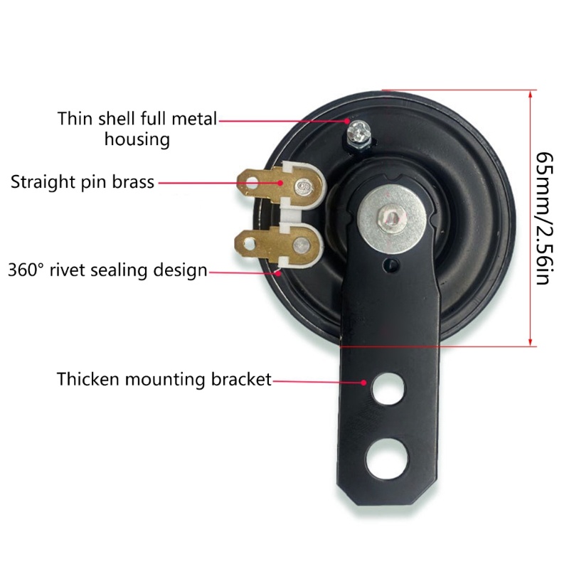 Còi Xe Hơi, Xe Máy, Xe Đạp Tự Động Chống Thấm Nước 12V 48V 60V 105dB UTV ATV