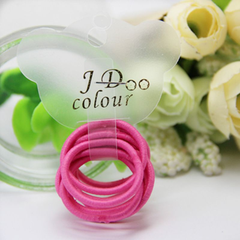 Set 10 Dây Thun Cao Su Mini Màu Sắc Tươi Sáng Cho Bé Gái