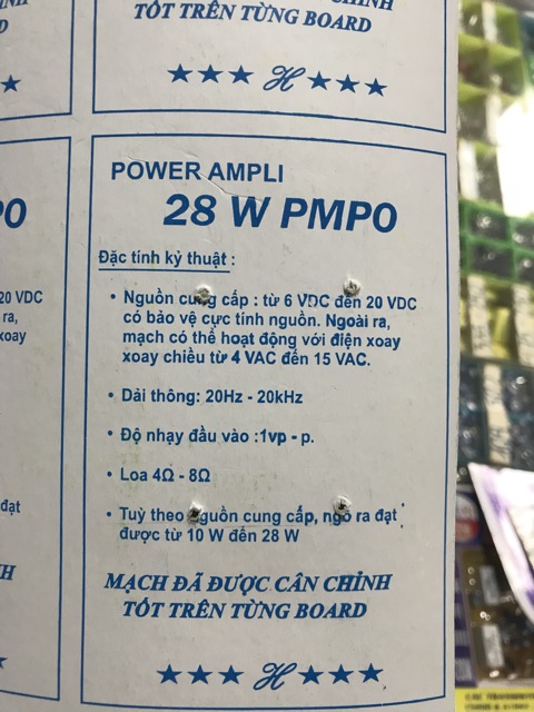 Bo mạch công suất TDA2003