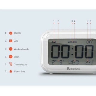 Đồng hồ báo thức thông minh Baseus Subai