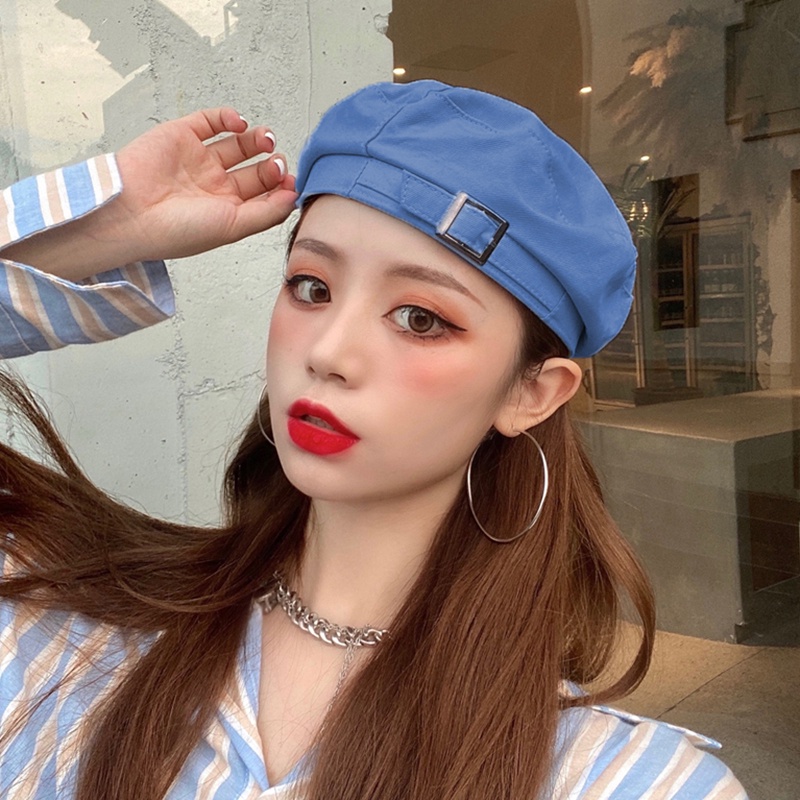 Mũ Beret Thời Trang Phong Cách Hàn Quốc Trẻ Trung Cho Nữ