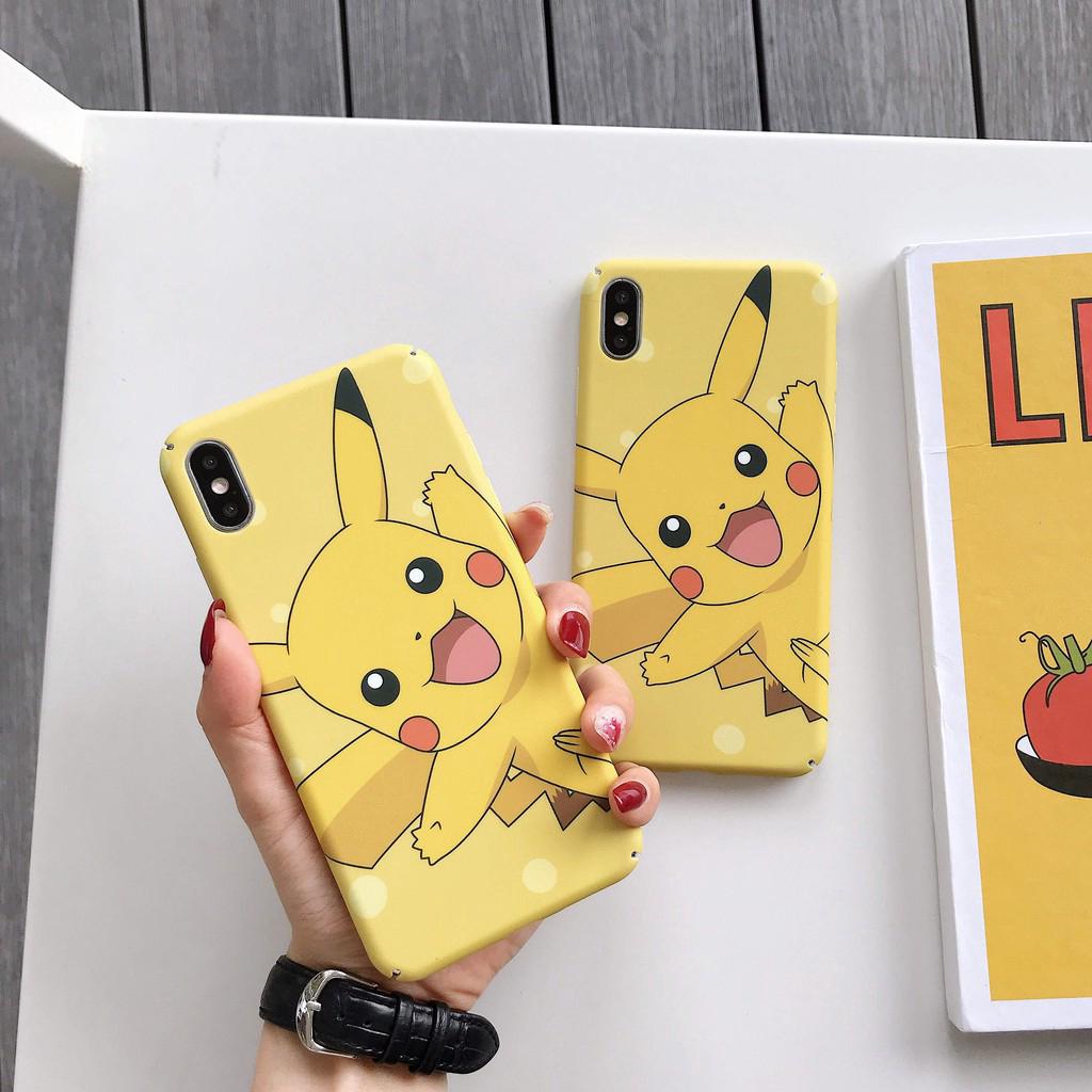 Cartoon case cute pikachu imd back cover for iphone 6s plus 7 8plus xs max x xs xr